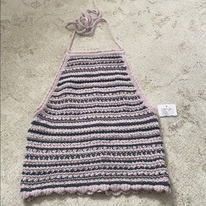urban outfitters crochet halter top